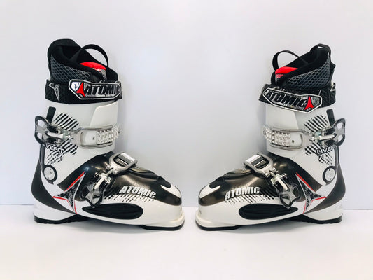 Ski Boots Mondo Size 28.5 Men's Size 10.5  329 mm Atomic Black White Like New