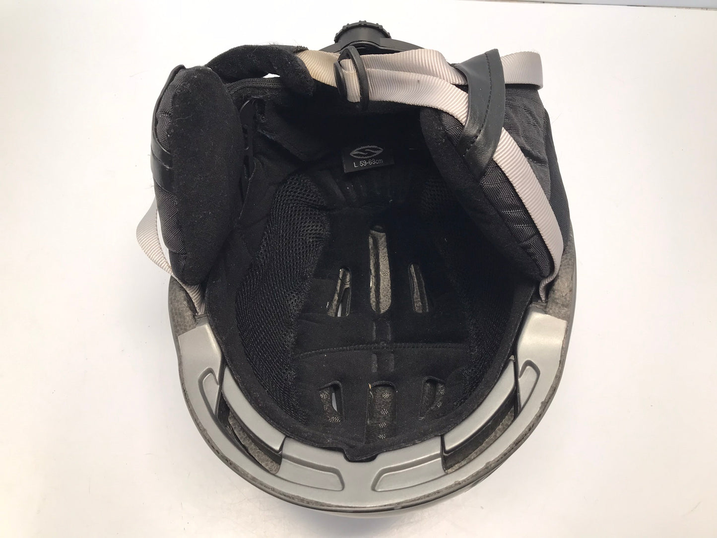 Ski Helmet Adult Size Large Smith Aspect Grey Excellent