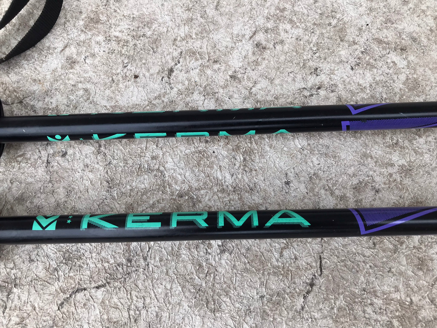 Ski Poles Adult Size 48 inch 120cm Kerma Black Purple