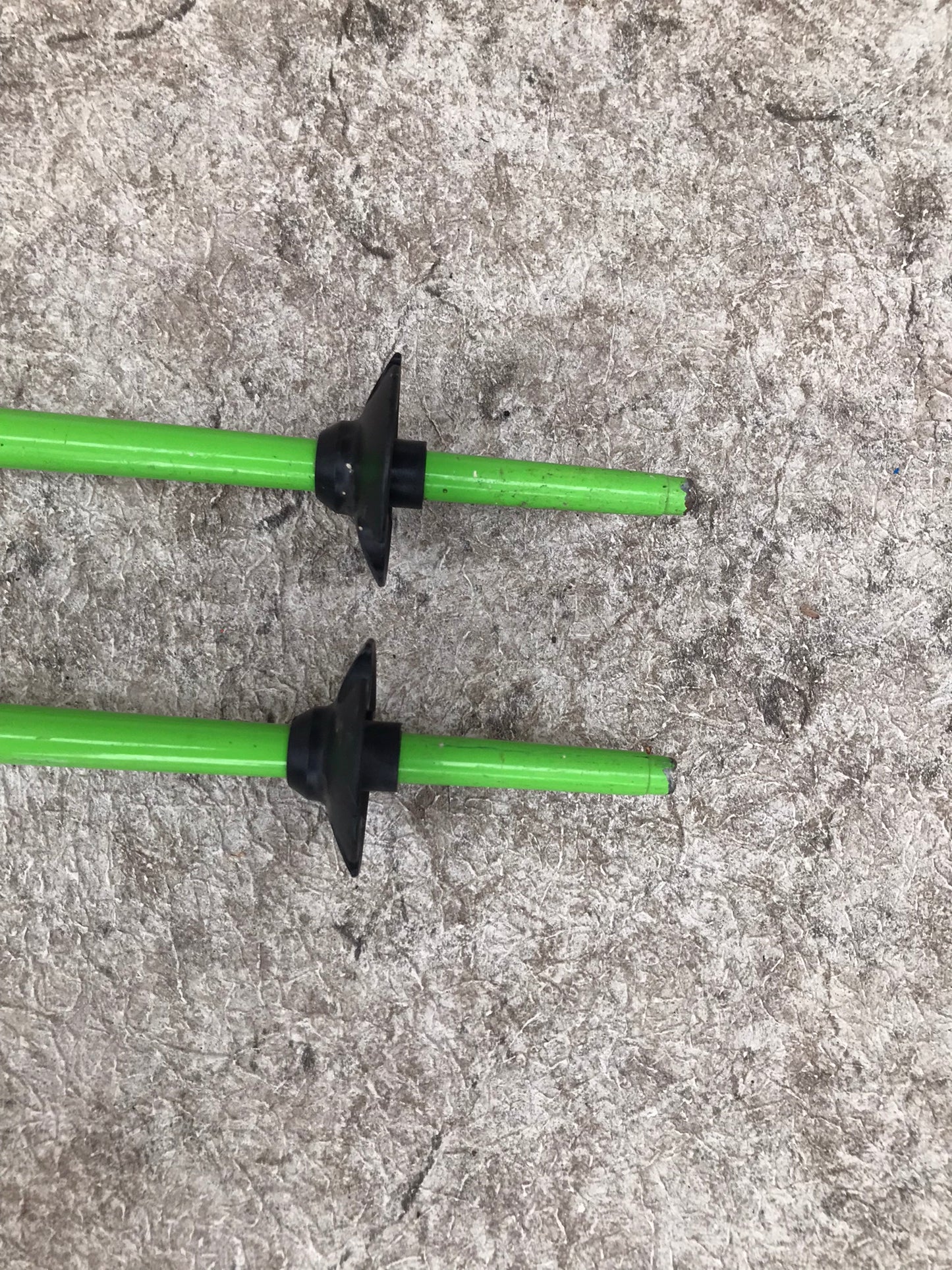 Ski Poles Adult Size 49 inch 125cm Firefly Green Red Blue Rubber Handle Excellent