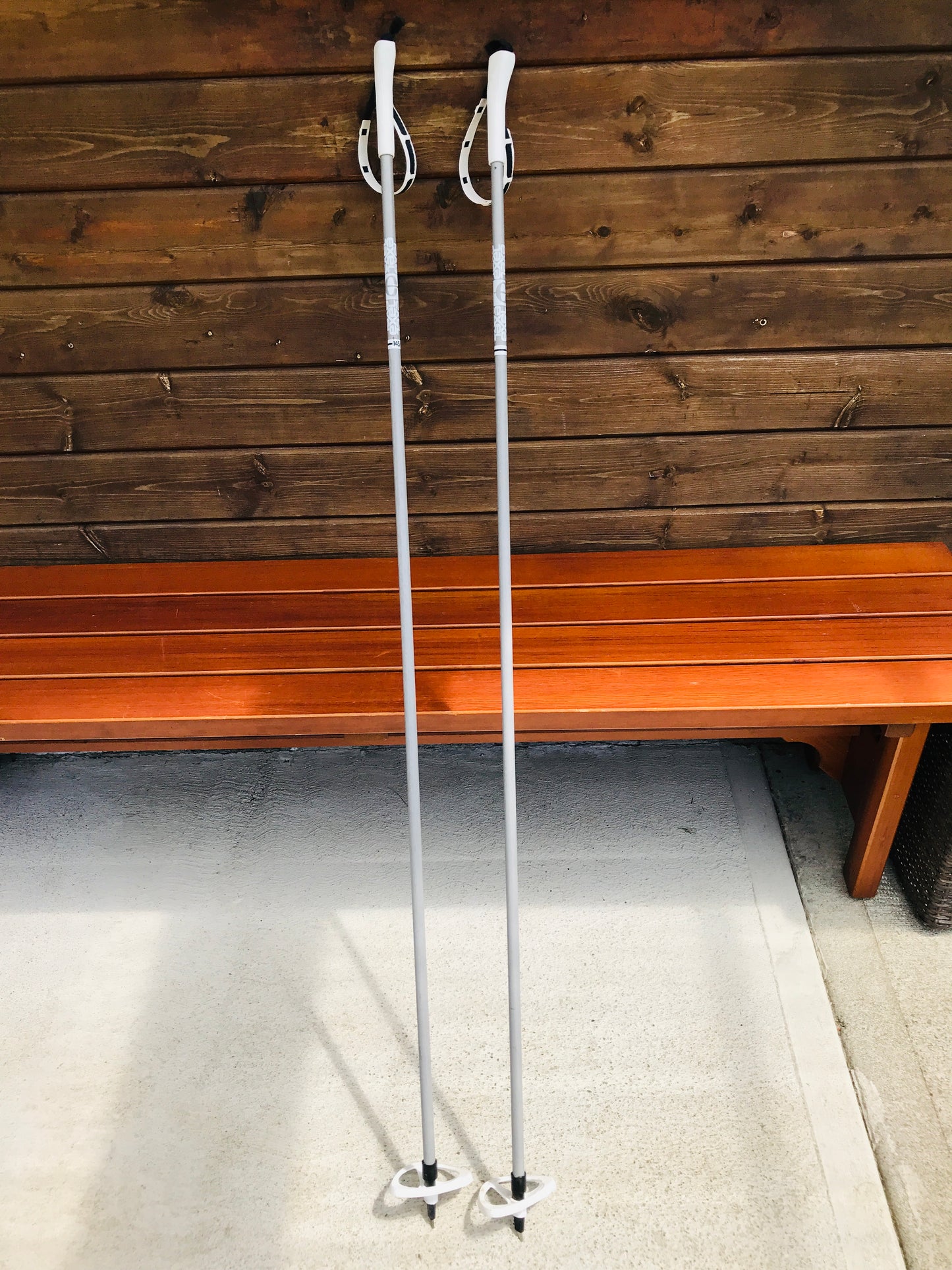 Ski Poles Cross Country 145cm Grey Excellent