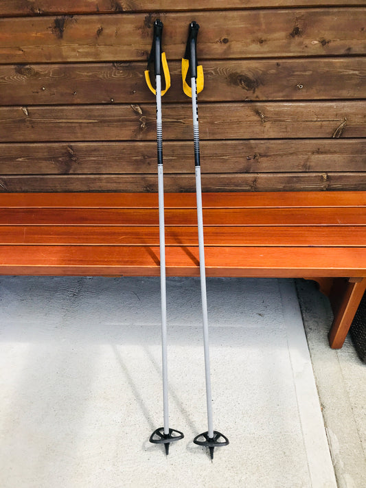 Ski Poles Cross Country Gipron 132cm Grey Black Yellow