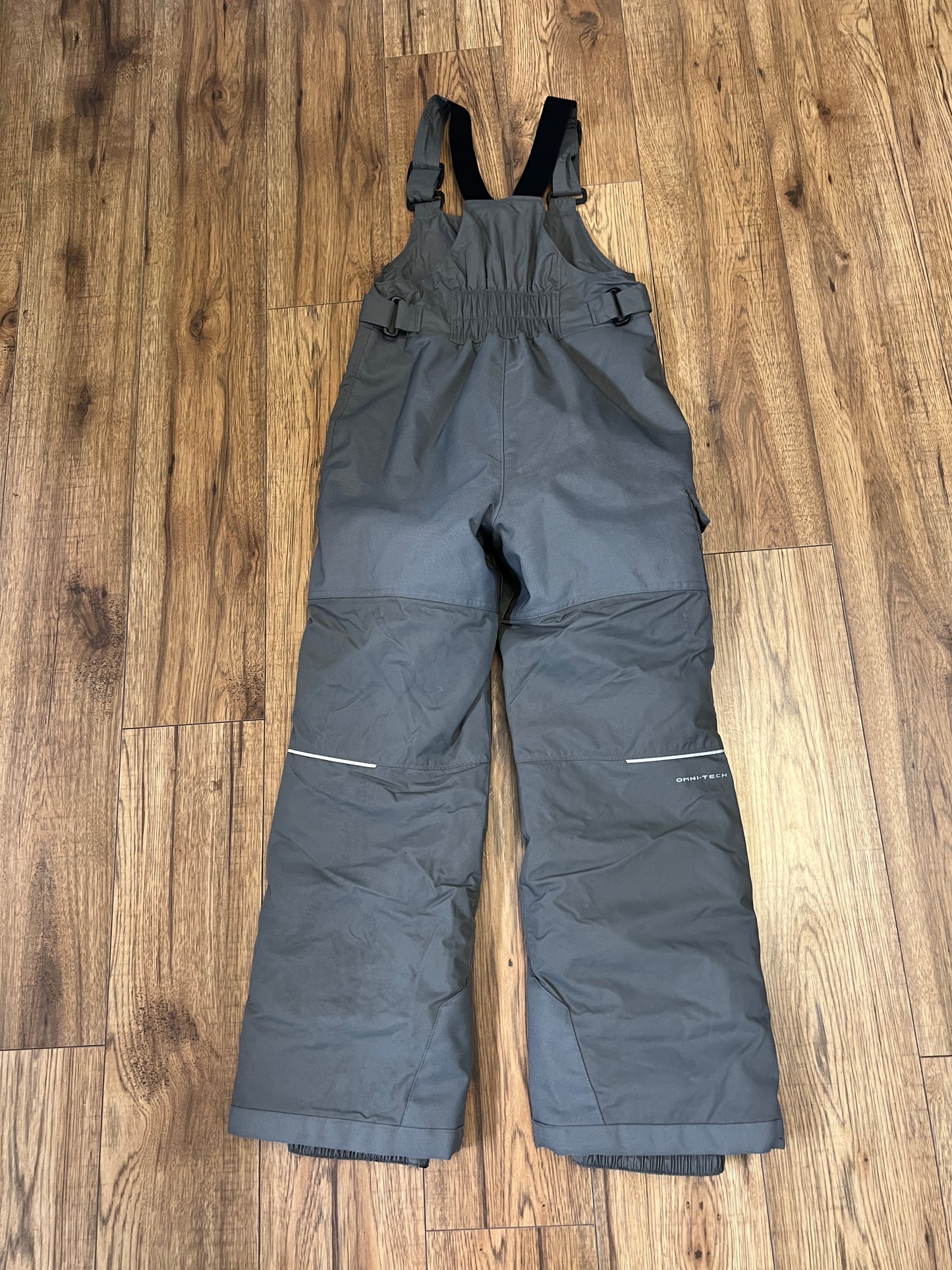 Snow Pants Child Size 10-12 Columbia Grey With Bib Like New