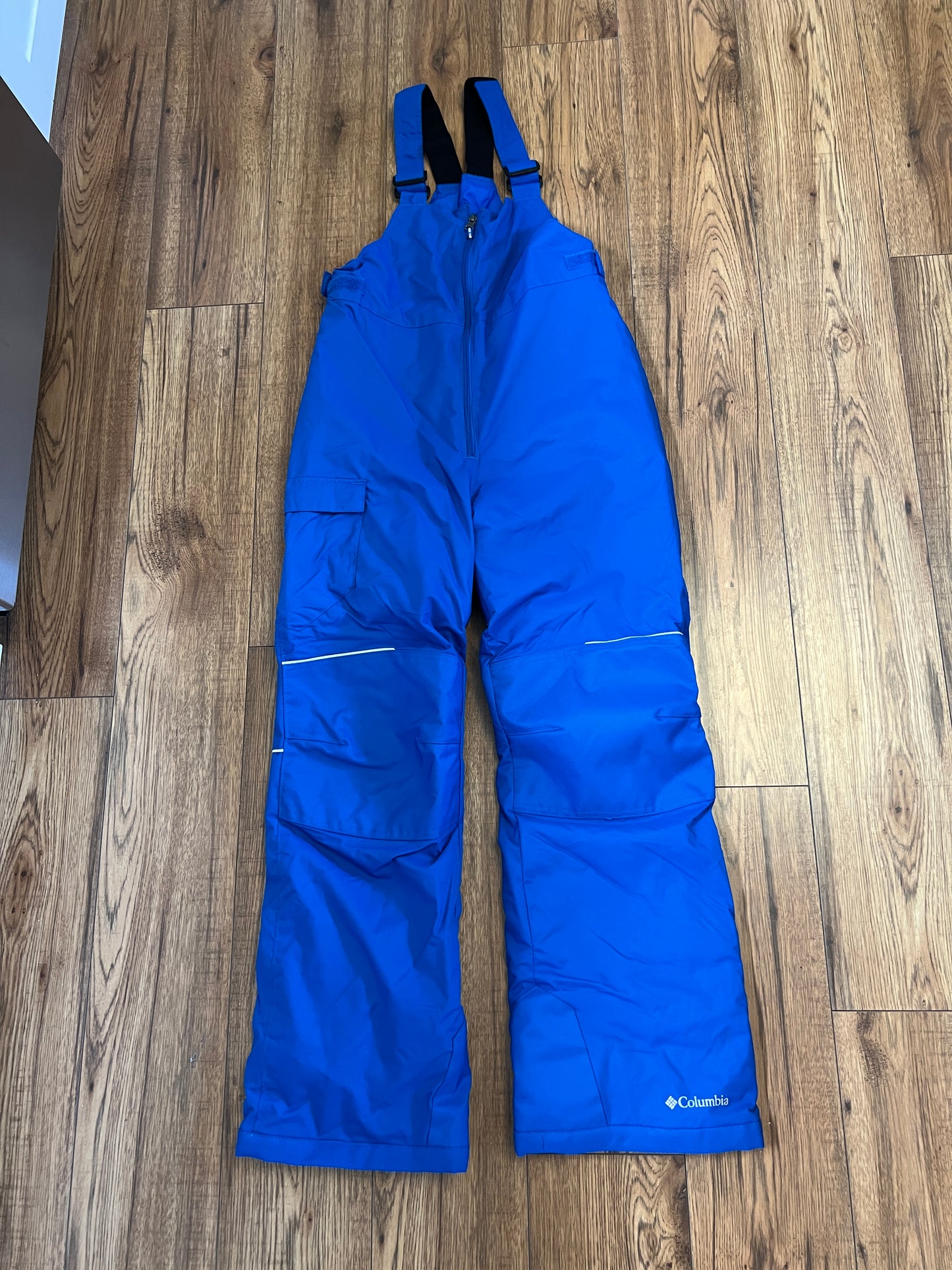 Snow Pants Child Size Youth 14-16 Columbia With Bib Blue Like New