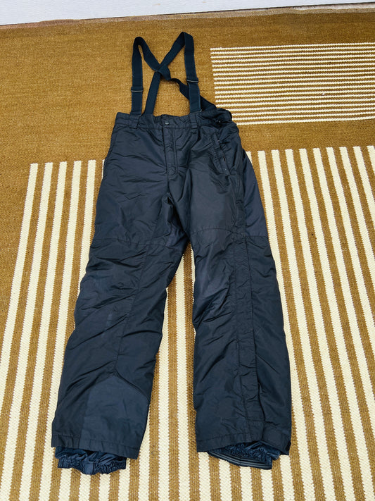 Snow Pants Men's Size Large Columbia With Straps Zippers Up Leg Black Outstanding Quality