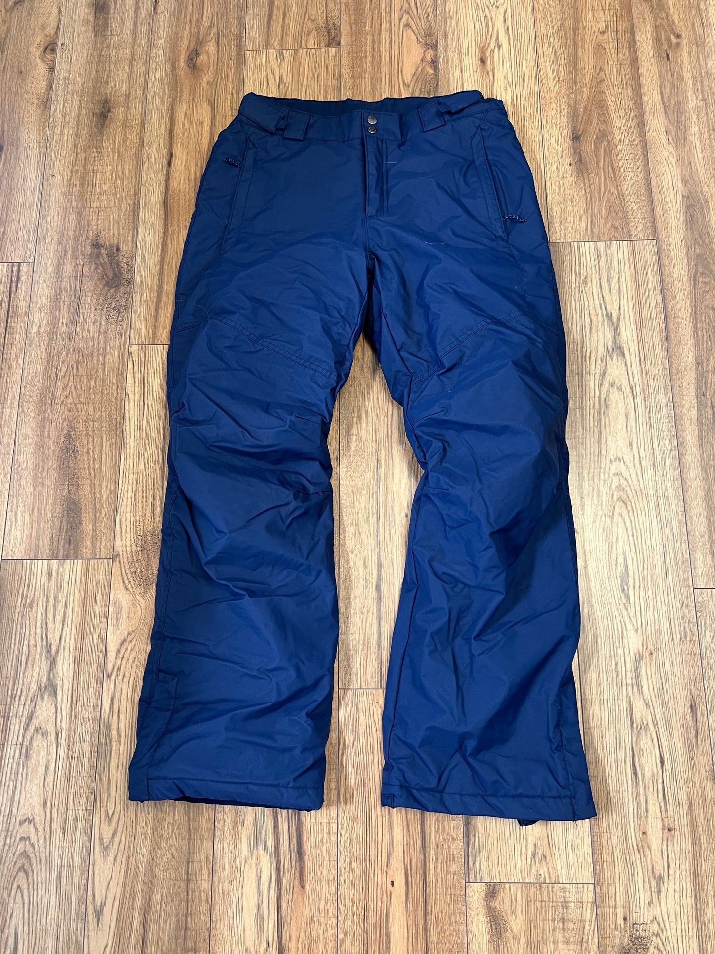 Snow Pants Women's Size Medium Columbia With Adjustable Waist Marine Blue Like New