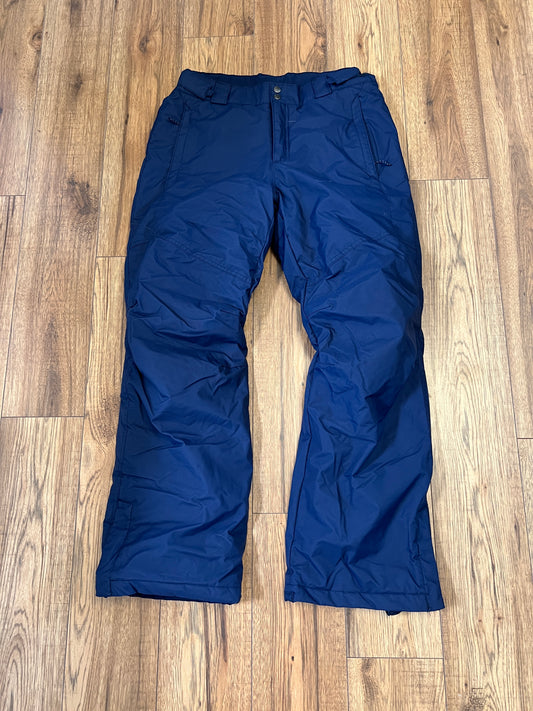 Snow Pants Women's Size Medium Columbia With Adjustable Waist Marine Blue Like New