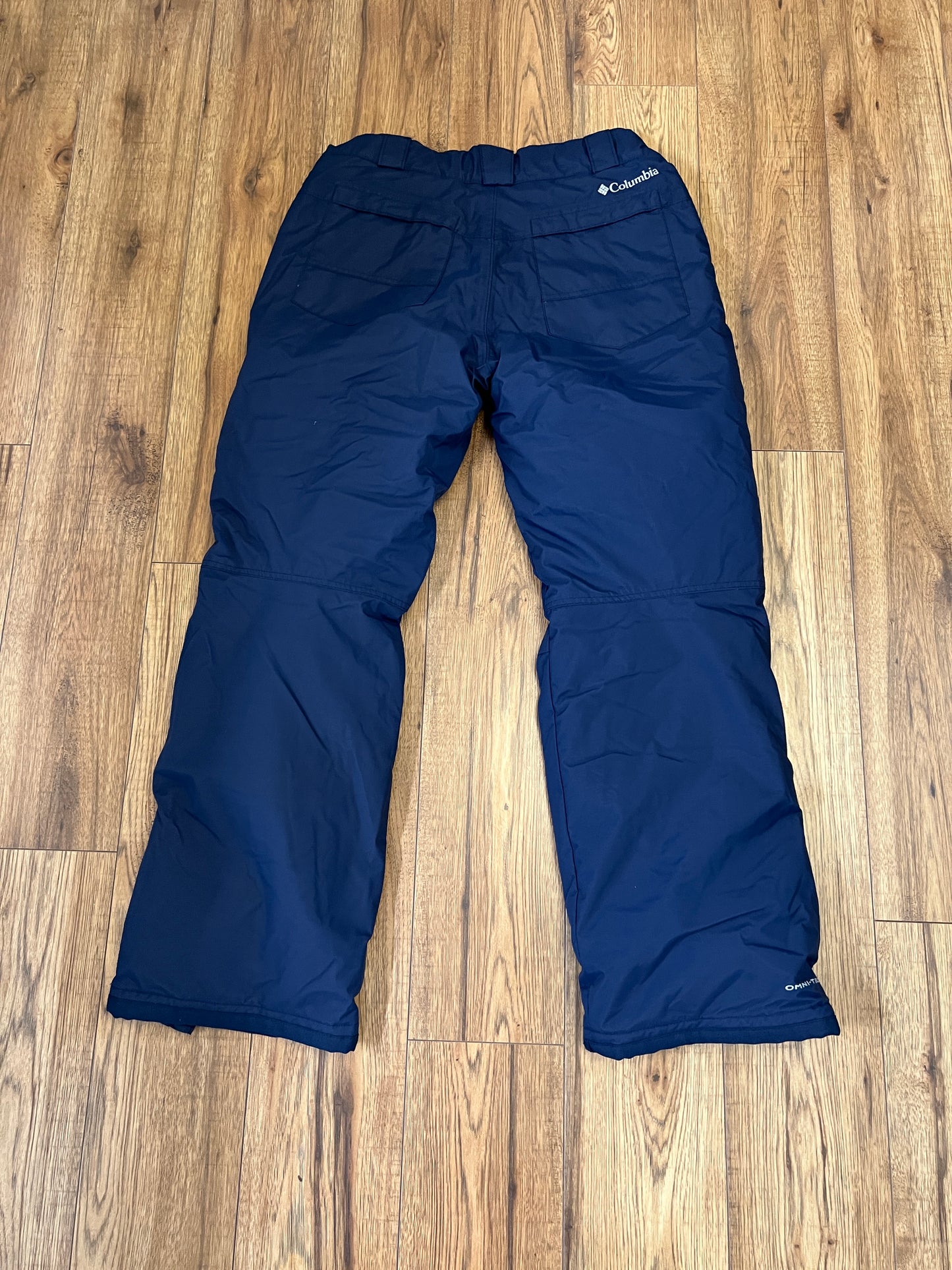 Snow Pants Women's Size Medium Columbia With Adjustable Waist Marine Blue Like New