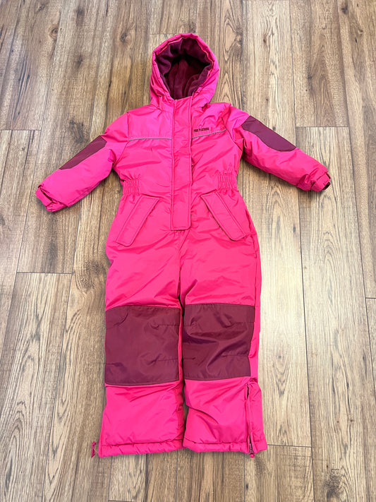 Snow Suit Child Size 5-6 Micro Fleece Lined Inside Fushia Pink New Tink 1in Slice Easy Fixz or Patch