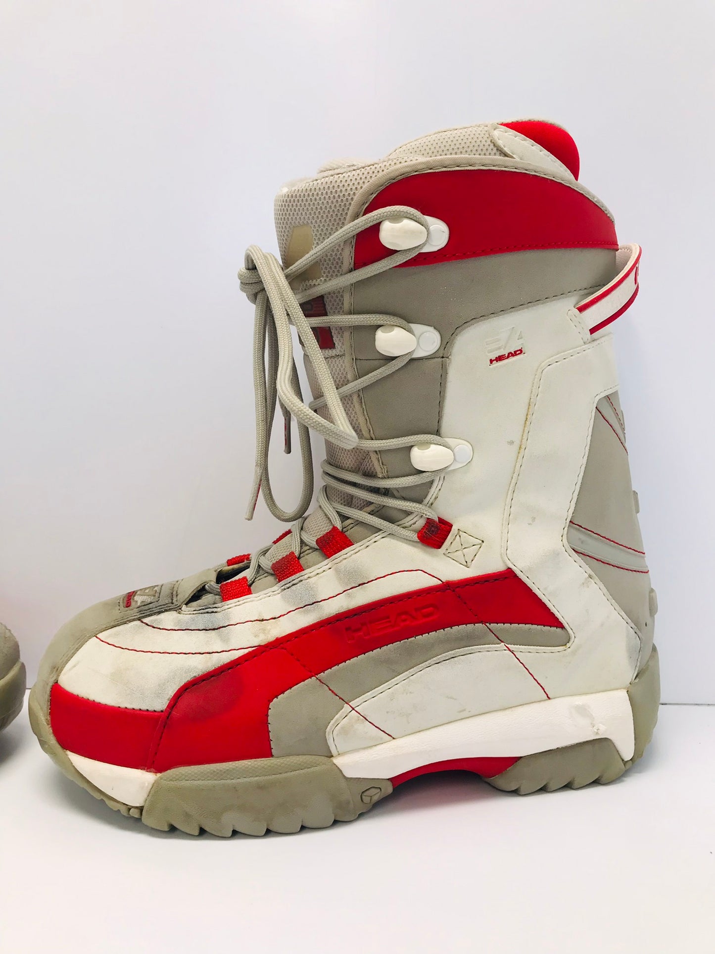 Snowboarding Boots Men's Size 8.5 Head White Grey Red Minor Marks