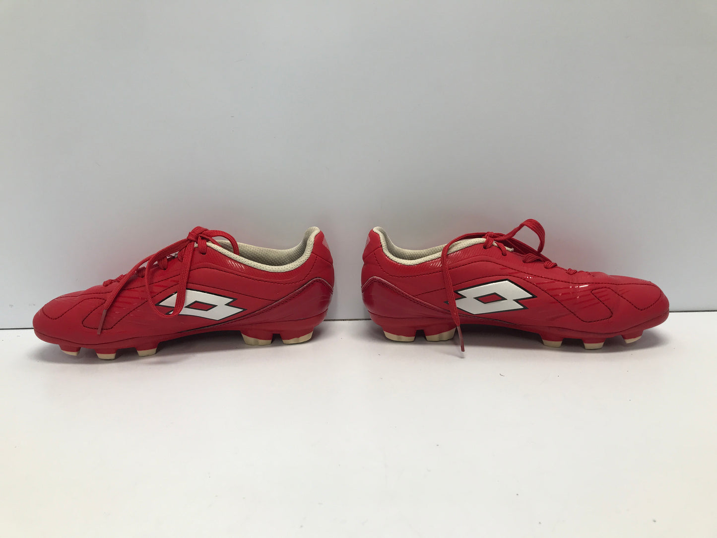 Soccer Shoes Cleats Child Size 3 Lotto Red White Excellent