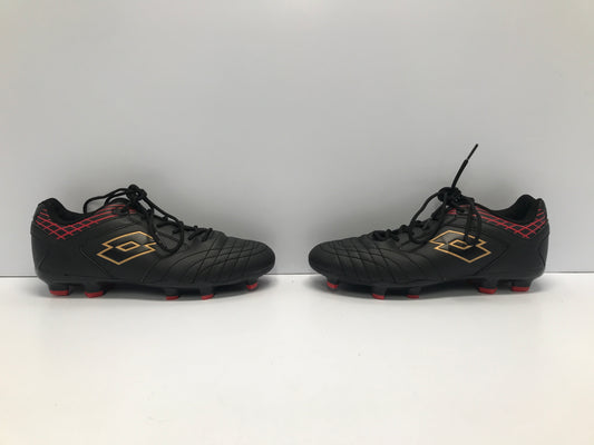 Soccer Shoes Cleats Men's Size 7 Lotto Ultra Black Red Gold Like New