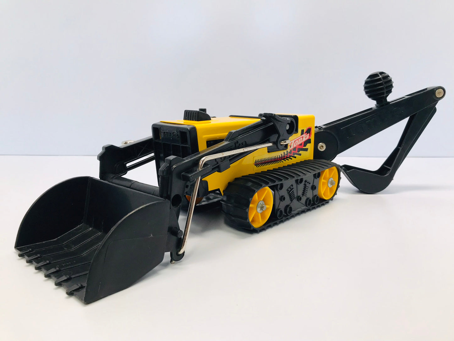 Vintage Tonka Front Loader Back Hoe Digger 22 inch Metal Plastic Excellent