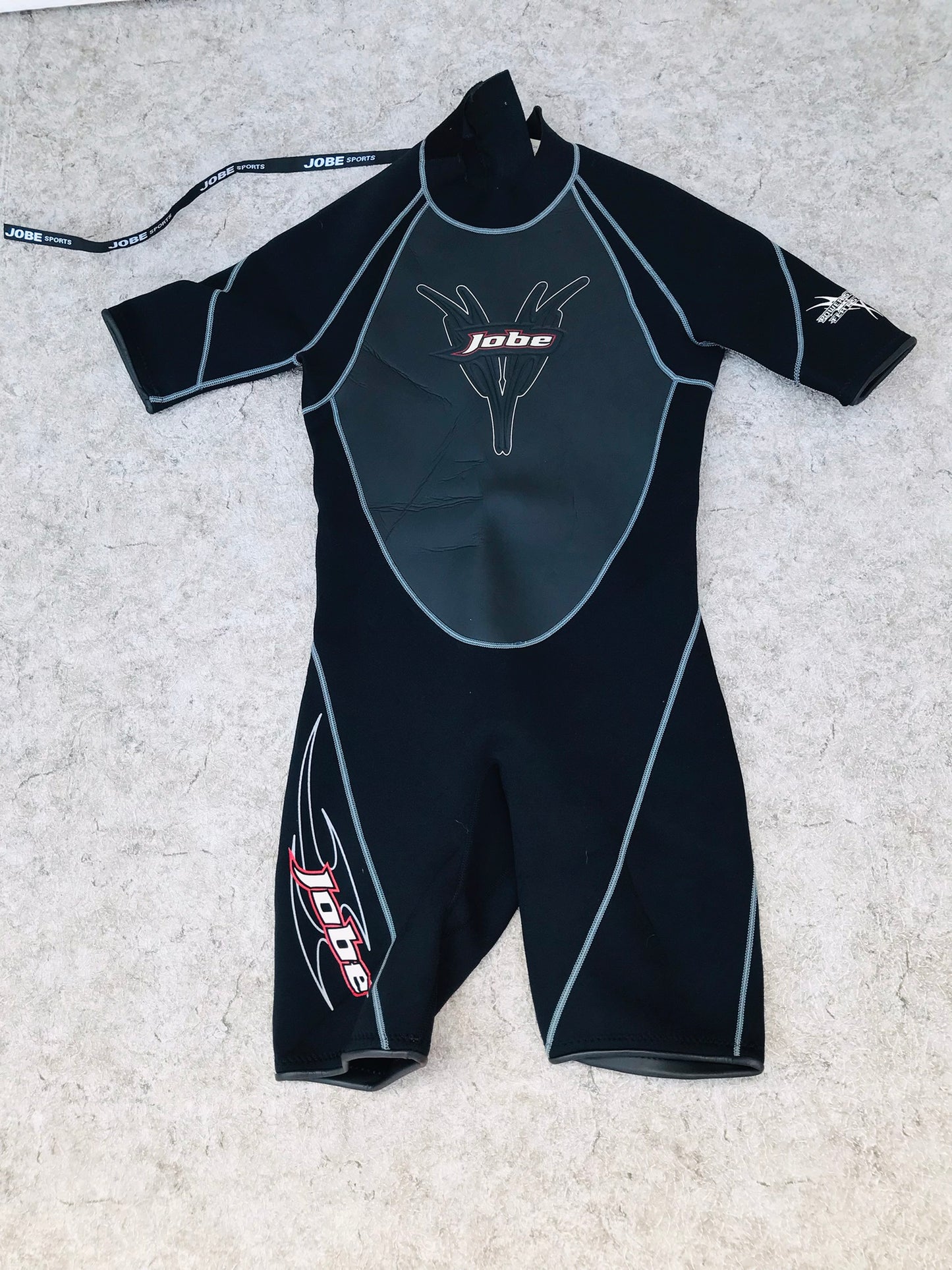 Wetsuit Men's Size Medium Jobe 2-3mm Neoprene Black Grey Excellent