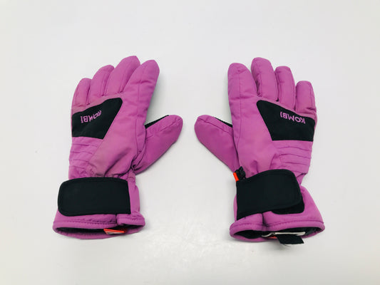 Winter Gloves Mitts Child Size Large 10-12 Kombi Purple Black