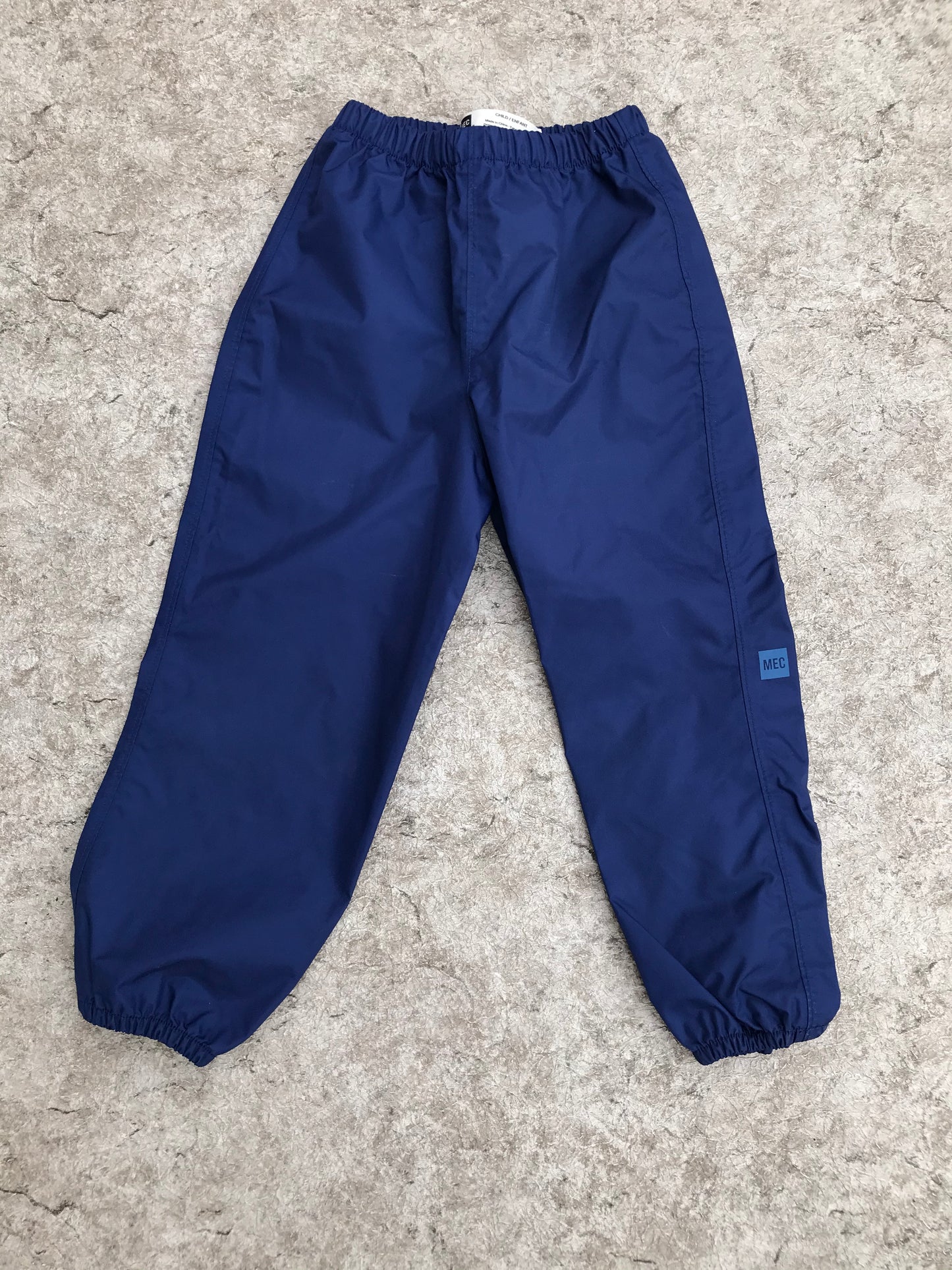 Rain Pants Child Size 5 MEC Marine Blue New Demo Model