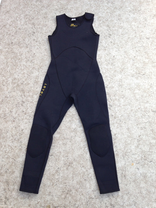 Wetsuit Ladies Size Small Full John 2-3 mm Level Six Black Excellent