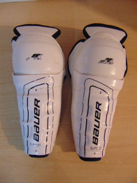 Hockey Shin Pads Child Size 8 inch Bauer Black White Age 3-5