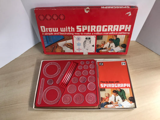 Spirograph Kenner 1968 Vintage Set Missing Pens and Tiny Circle