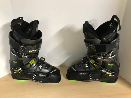 Ski Boots Mondo Size 26.5 Men's Size 8 Ladies Size 9  307 mm Dalbello Krypton Black Lime Excellent