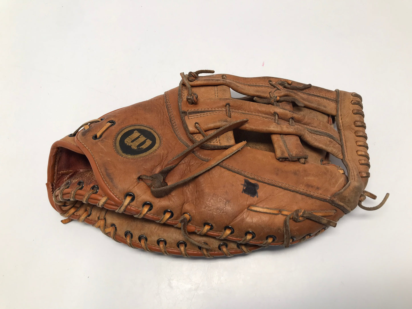 Baseball Glove Adult Size 13.5 inch Wilson Big Scoop Leather Fits on Left Hand RARE