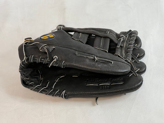 Baseball Glove Adult Size 13 inch Cooper Black Leather Fits On Left Hand As New Excellent Quality