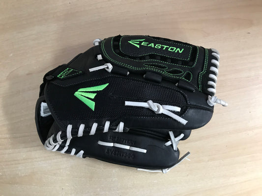 Baseball Glove Adult Size 13 inch Easton Soft Leather Lime Black Fits on Left Hand