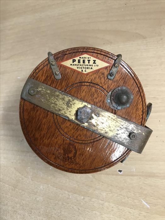 Fishing Adventures Original Peetz Fishing Reel Company Award With 30 lb Line Just Put On By Peetz