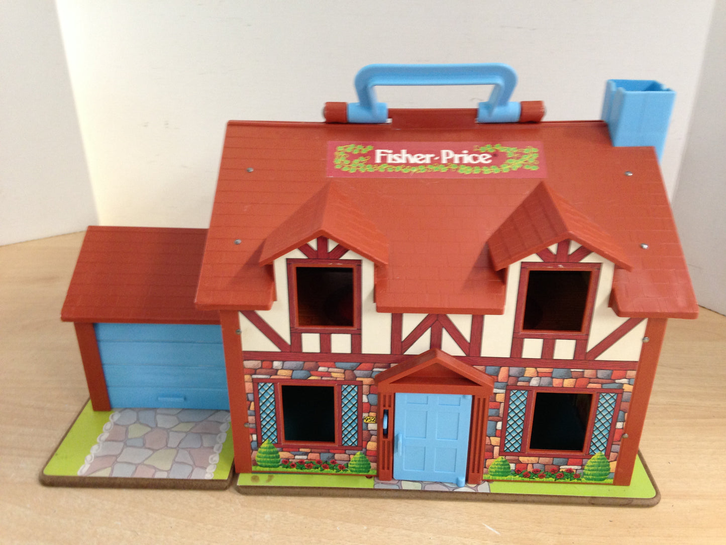 Fisher Price Vintage 1979 Play Family 952 Tudor Brown House With Nursery