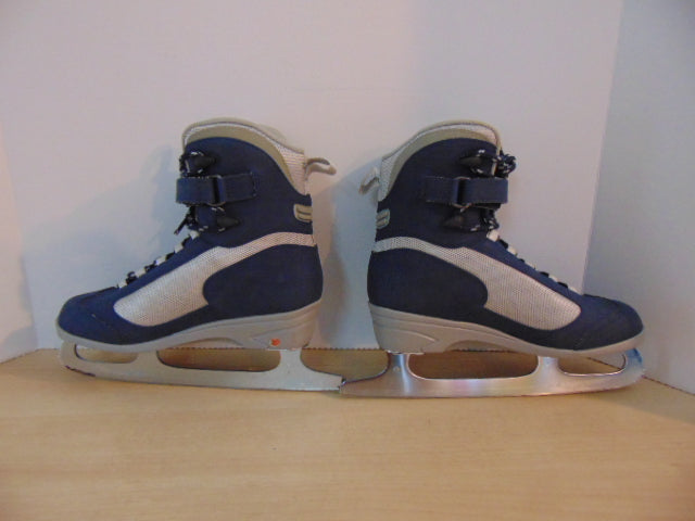 Figure Skates Ladies Size 7 Softec Soft Skates Marine Blue and Navy