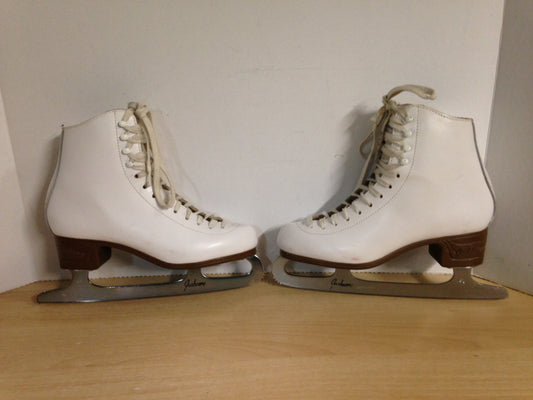 Figure Skates Ladies Size 7 Jackson Artiste Leather Excellent