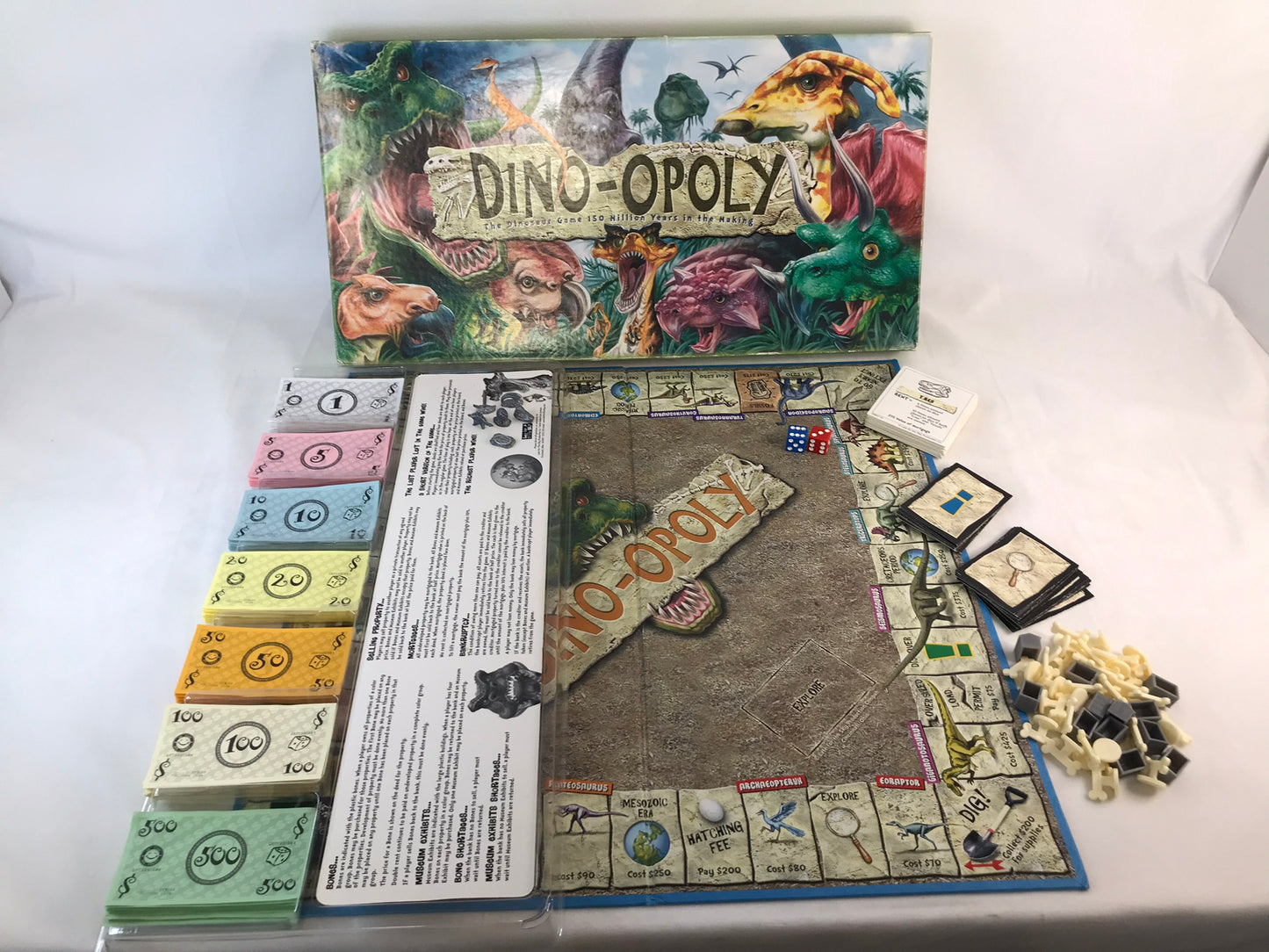 Game Dino Opoly Monopoly Complete RARE