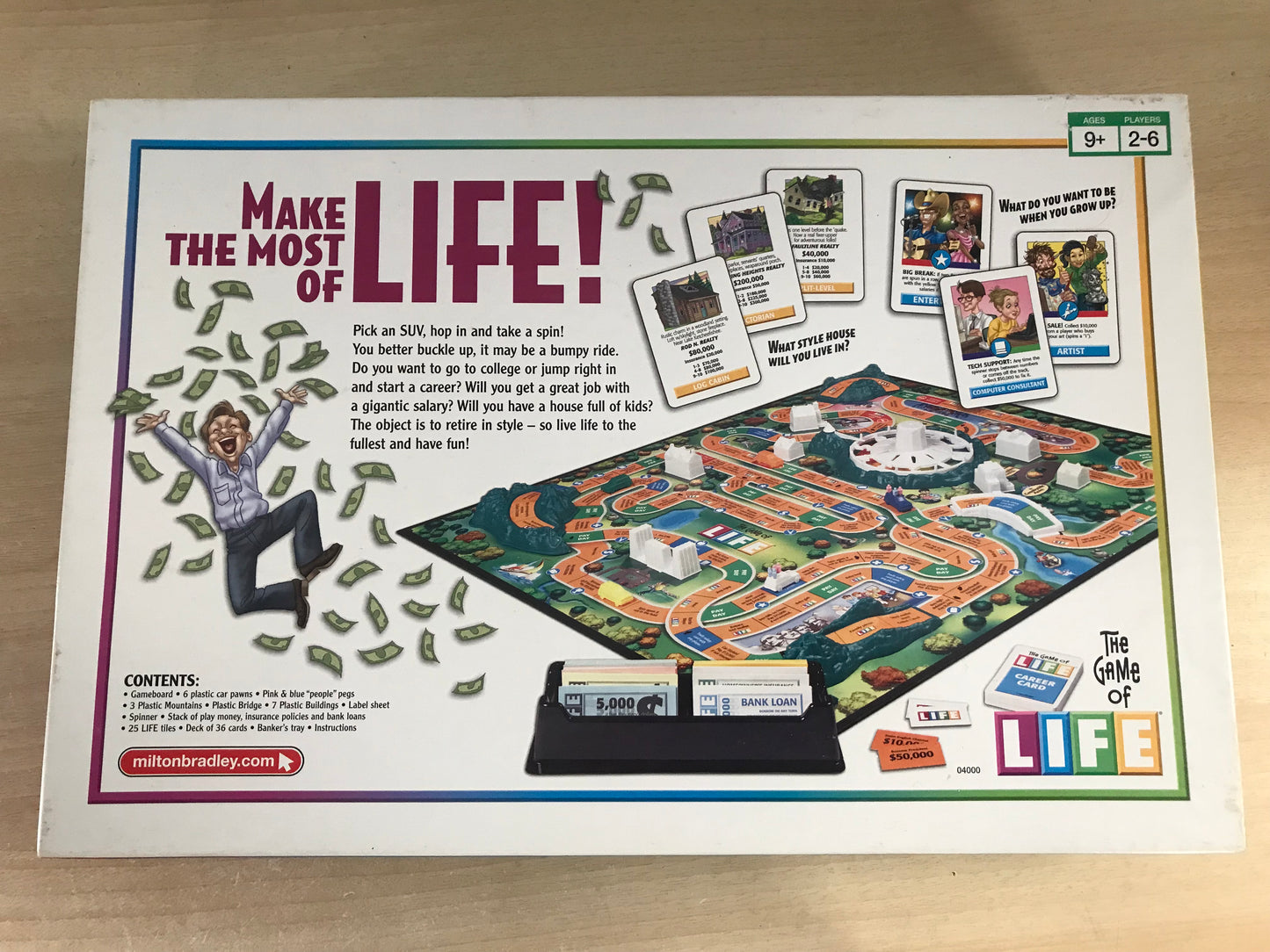 Game The Game Of Life Age 9+ Excellent Complete