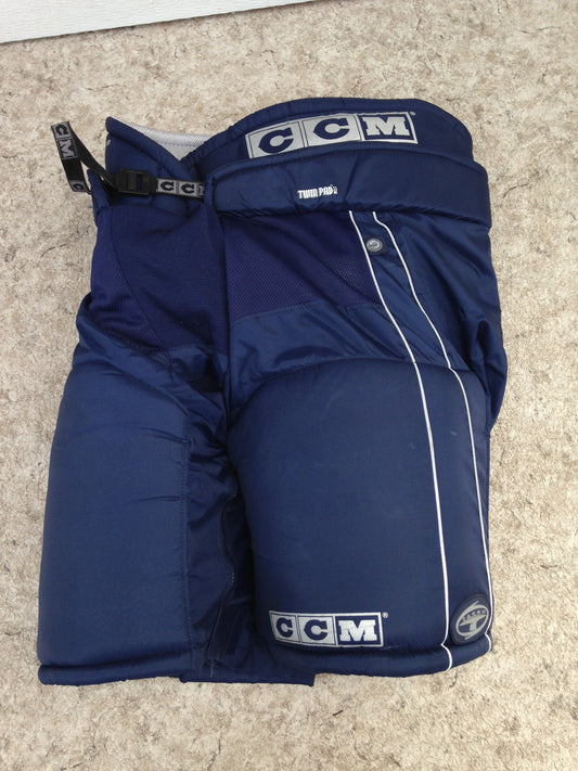 Hockey Pants Men's Size Large CCM Tacks 652 Twin Pad Blue Excellent