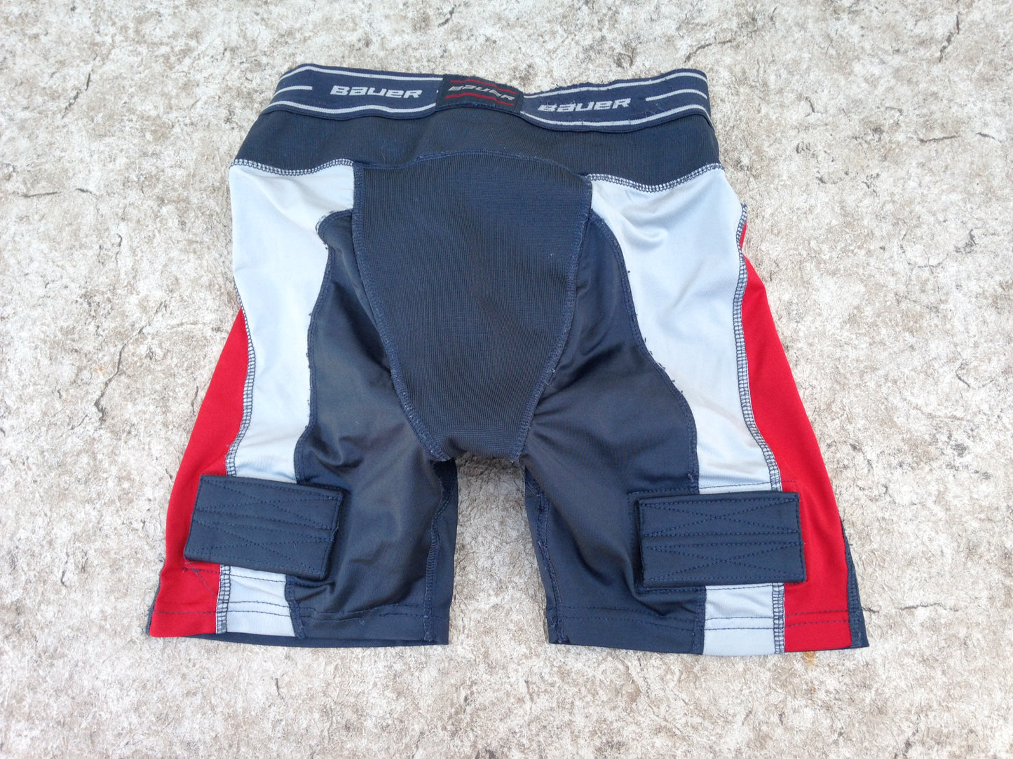 Hockey Jock Child Size Junior X Large Bauer Grey Black Compression Fit