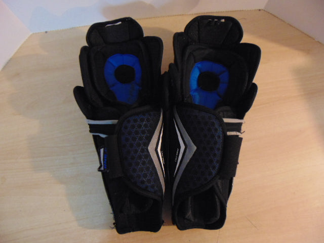 Hockey Shin Pads Child Size 13 inch Junior Bauer Supreme One.8 Calf Wrap Black Blue