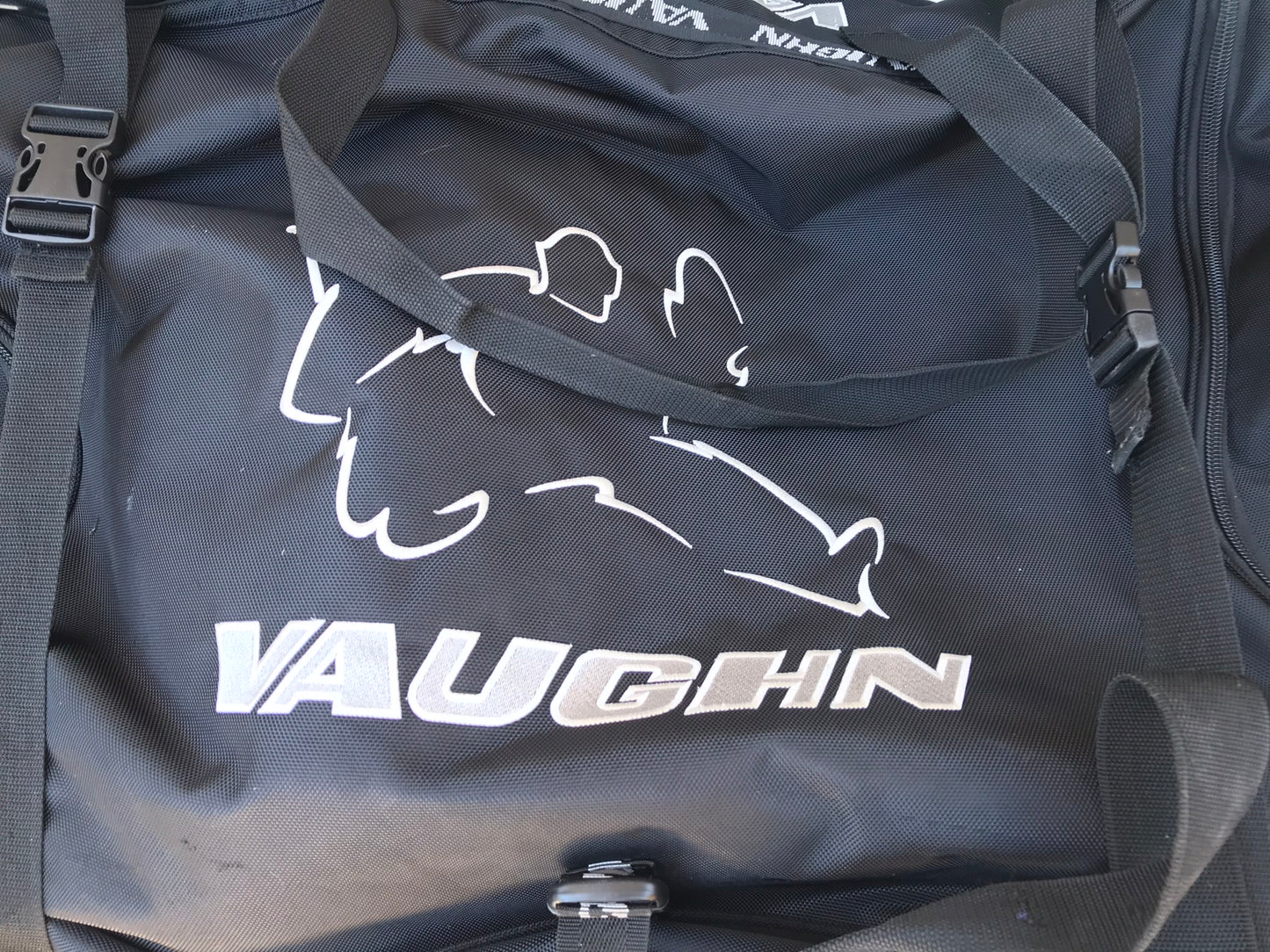 Hockey Goalie Bag Senior Vaughn Black On Wheels Excellent