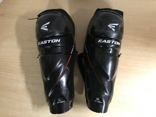 Hockey Shin Pads Child Size 10 inch Easton Stealth Black Red