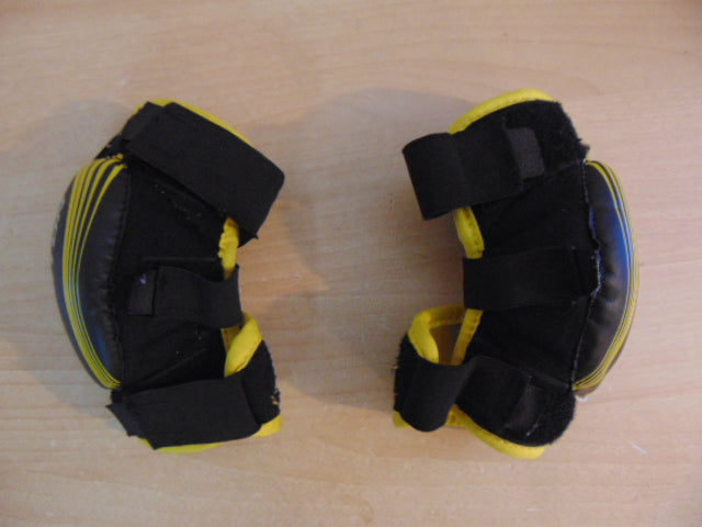 Hockey Elbow Pads Child Size Youth Large Age 5-6 Black Yellow