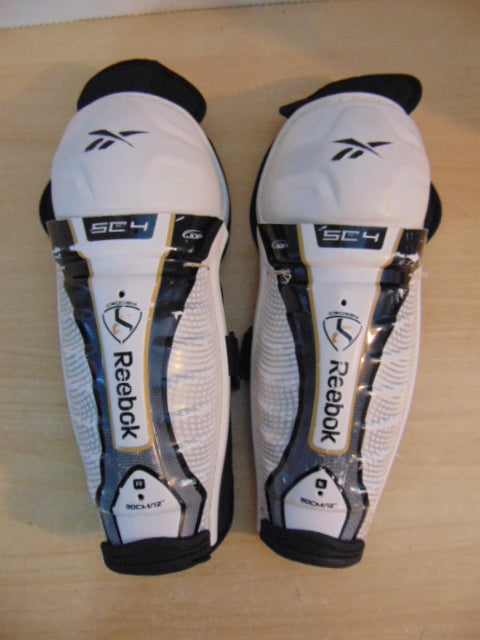 Hockey Shin Pads Child Size 12 inch Reebok SC4 White Grey Black