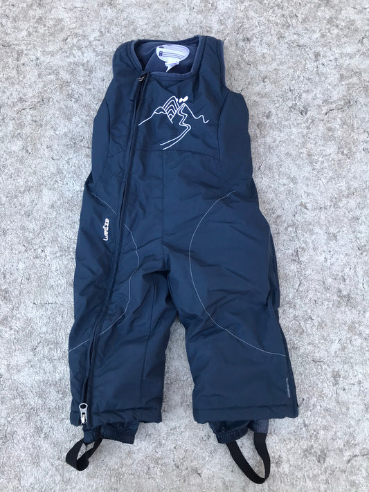 Snow Pants Child Size 2 Toddler Marine Blue With Bib and Boot Cuffs New Demo Model