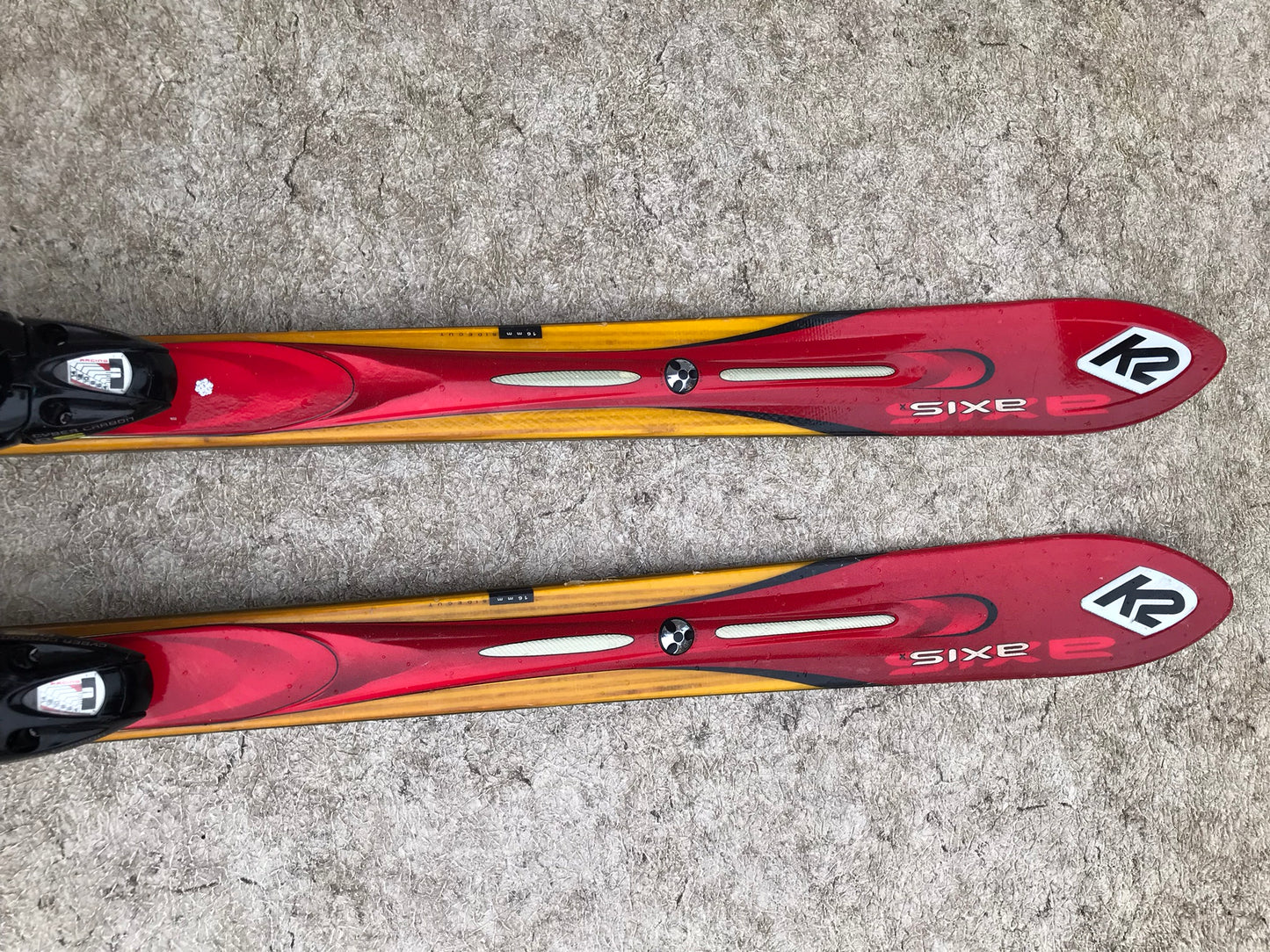 Ski 175 K-2 Red Gold With Bindings Excellent