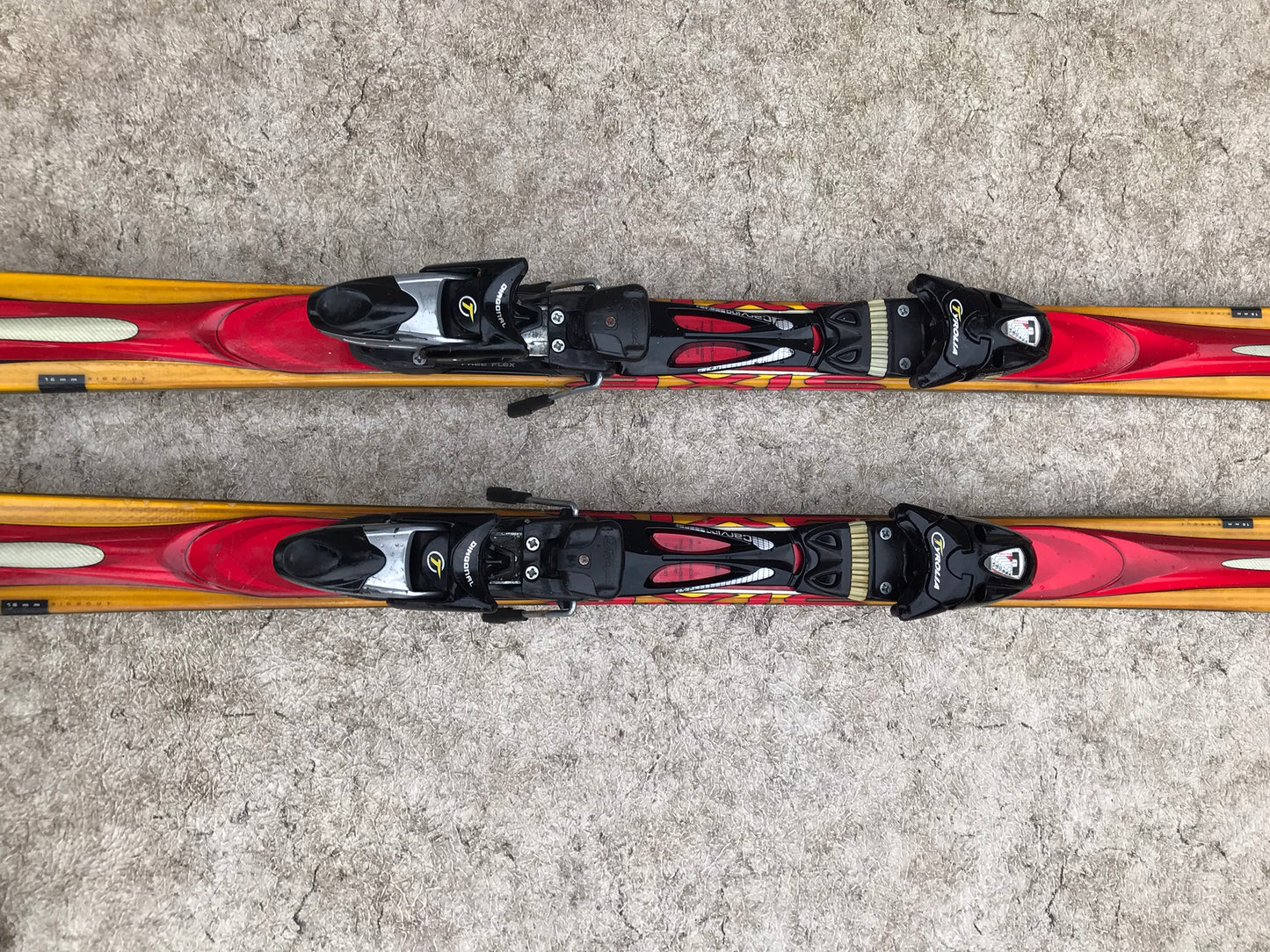 Ski 175 K-2 Red Gold With Bindings Excellent