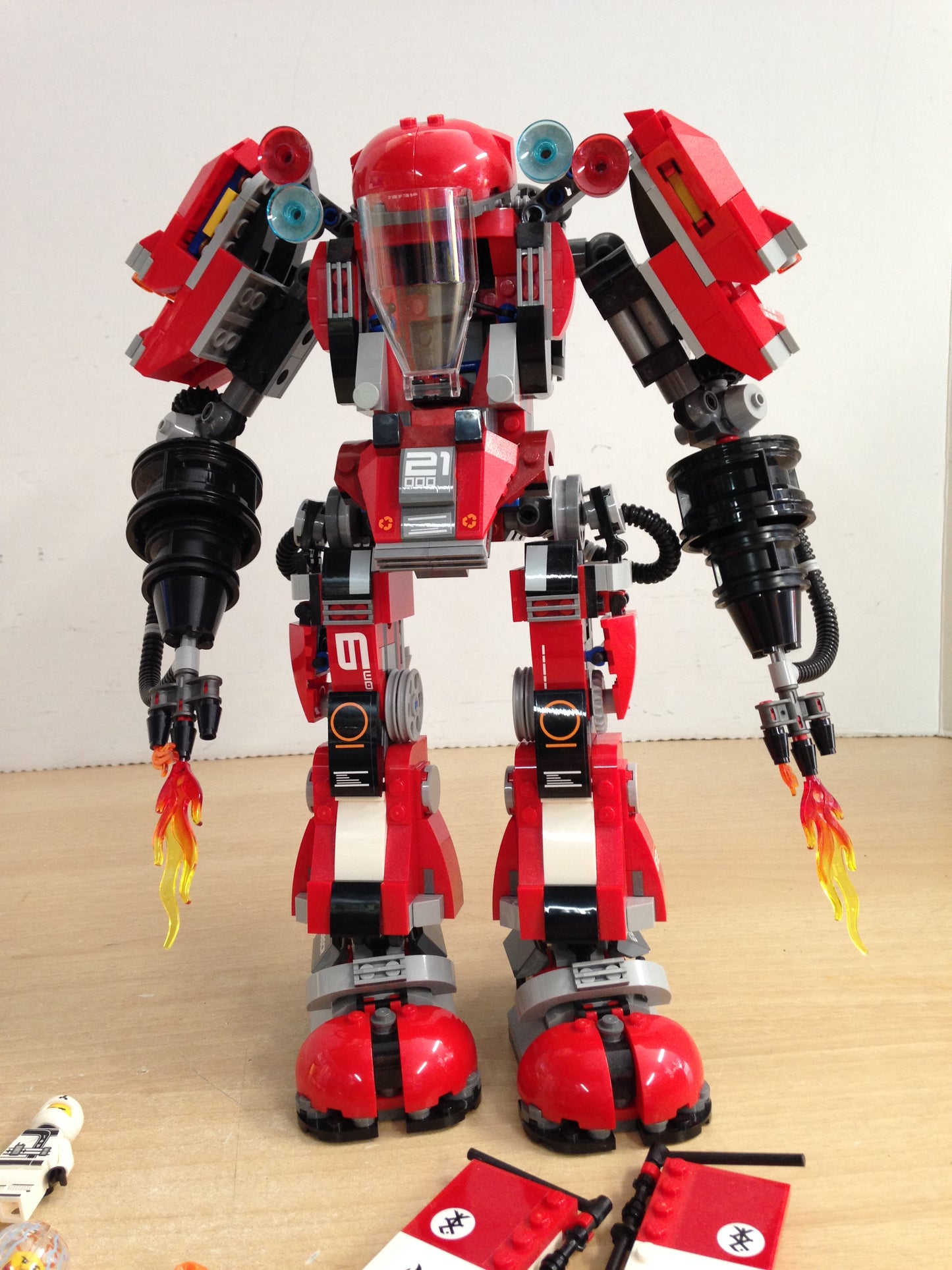 Lego Large 14 inch Ninjago Robot Fire Mech