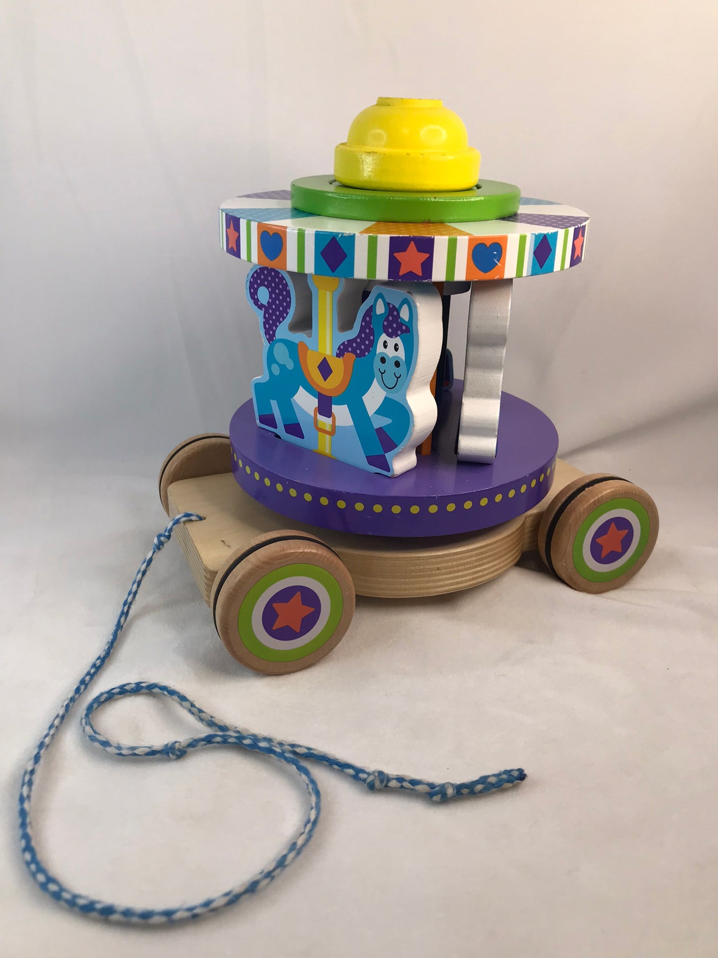 Melissa and Doug Wood Carousel Pull Toy