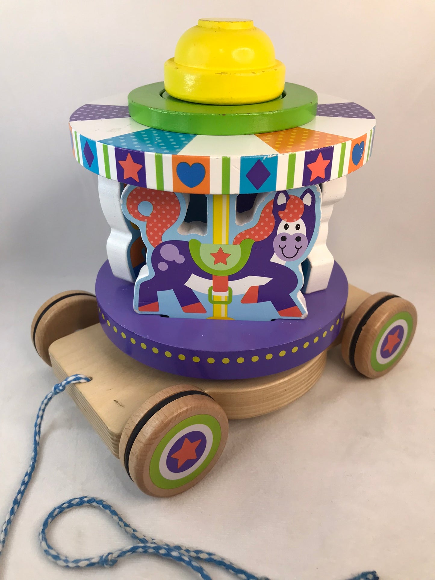 Melissa and Doug Wood Carousel Pull Toy