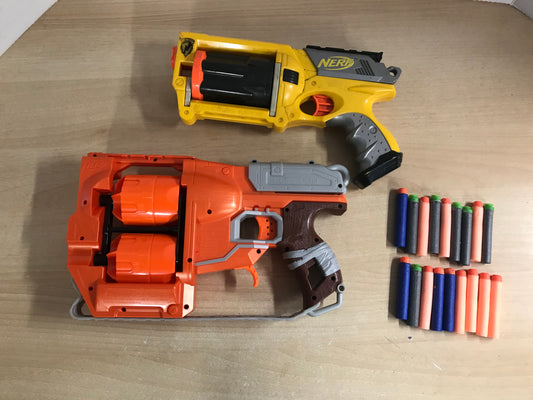 Nerf Guns Hand Gun Big Revolver Set Works Great