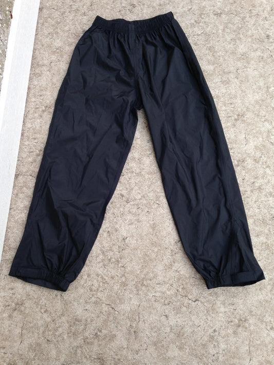 Rain Pants Child Size 10 Tuffo Black Waterproof New Demo Model