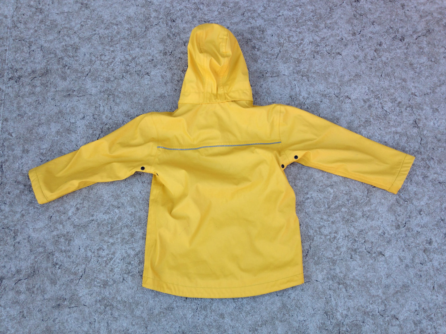 Rain Coat Child Size 6 Hatley Yellow Navy