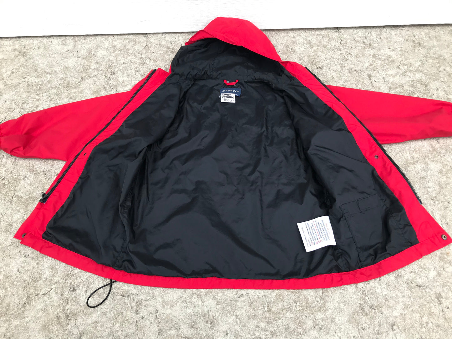 Rain Coat Child Size 8 MEC Red Black Gore-Tex Waterproof